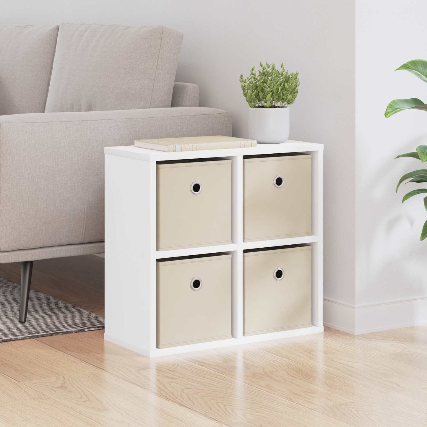 vidaXL Sideboard with Drawer White 49.5 x 22 x 47 cm