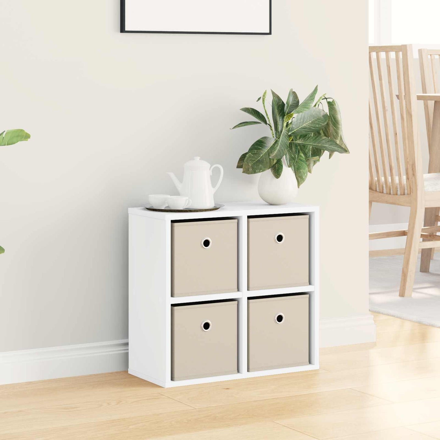 vidaXL Sideboard with Drawer White 49.5 x 22 x 47 cm