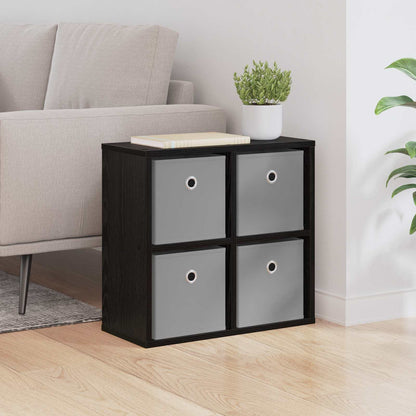 vidaXL Sideboard with Drawer Black Oak 49.5 x 22 x 47 cm