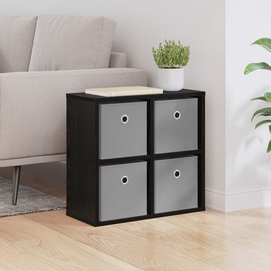 vidaXL Sideboard with Drawer Black Oak 49.5 x 22 x 47 cm