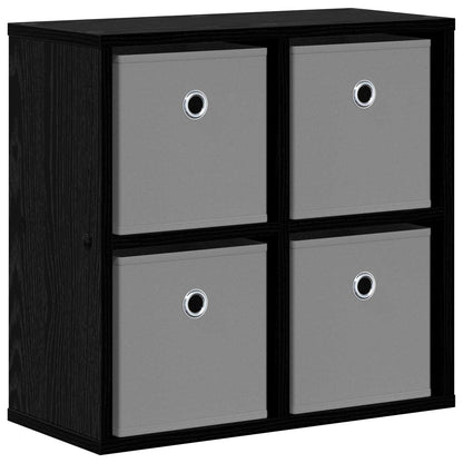 vidaXL Sideboard with Drawer Black Oak 49.5 x 22 x 47 cm