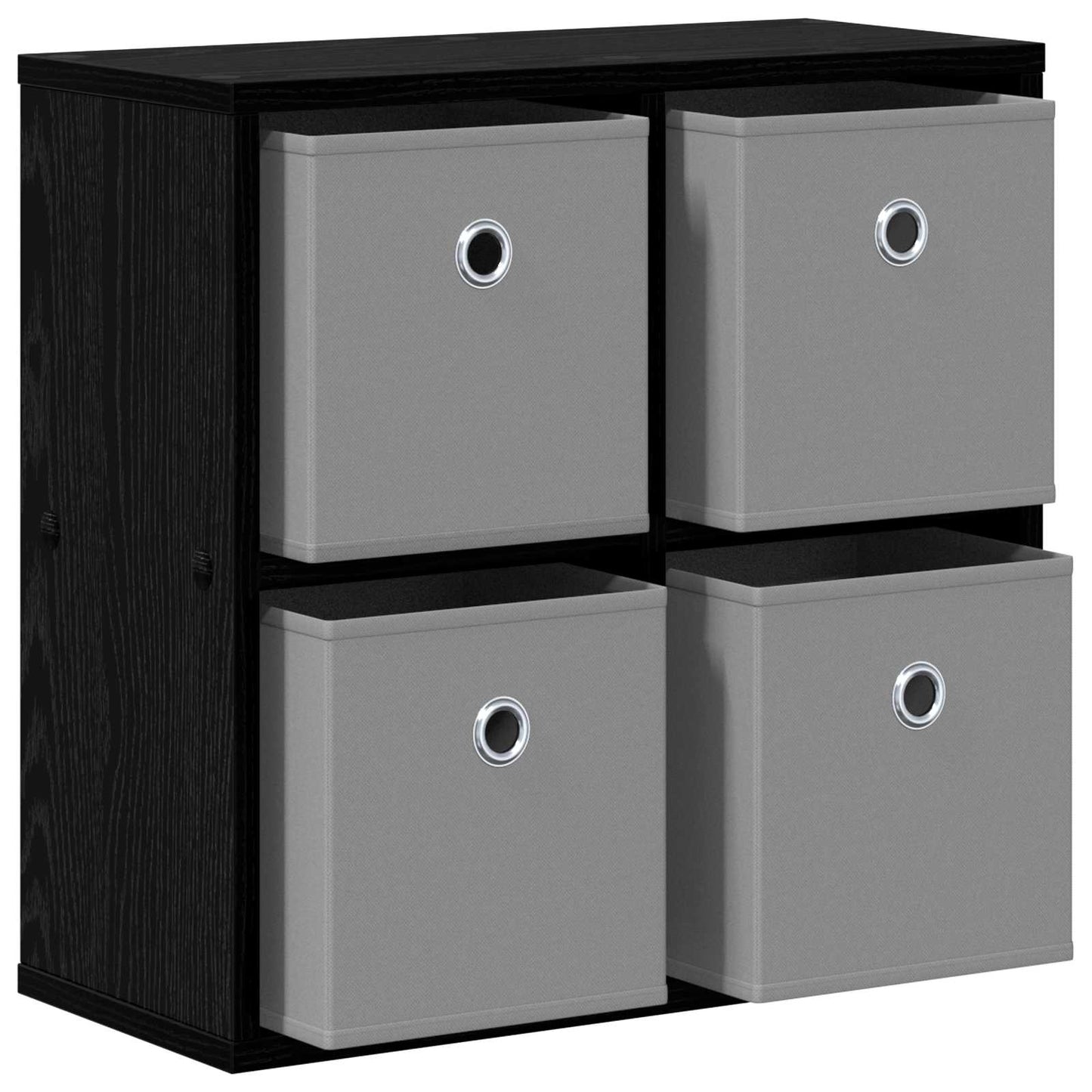 vidaXL Sideboard with Drawer Black Oak 49.5 x 22 x 47 cm