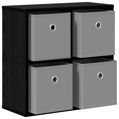 vidaXL Sideboard with Drawer Black Oak 49.5 x 22 x 47 cm