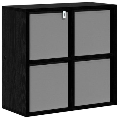 vidaXL Sideboard with Drawer Black Oak 49.5 x 22 x 47 cm