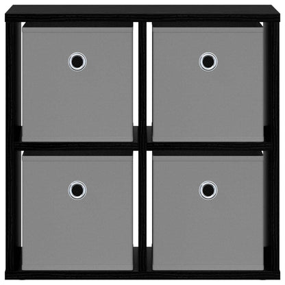 vidaXL Sideboard with Drawer Black Oak 49.5 x 22 x 47 cm