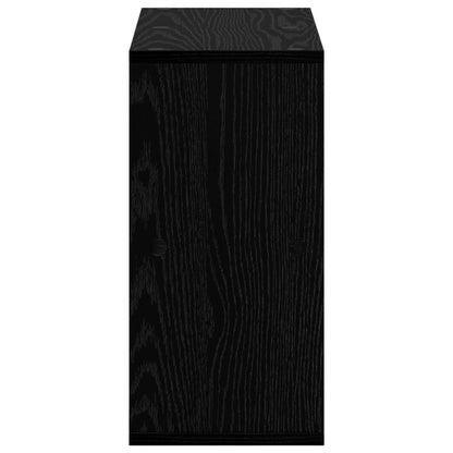 vidaXL Sideboard with Drawer Black Oak 49.5 x 22 x 47 cm