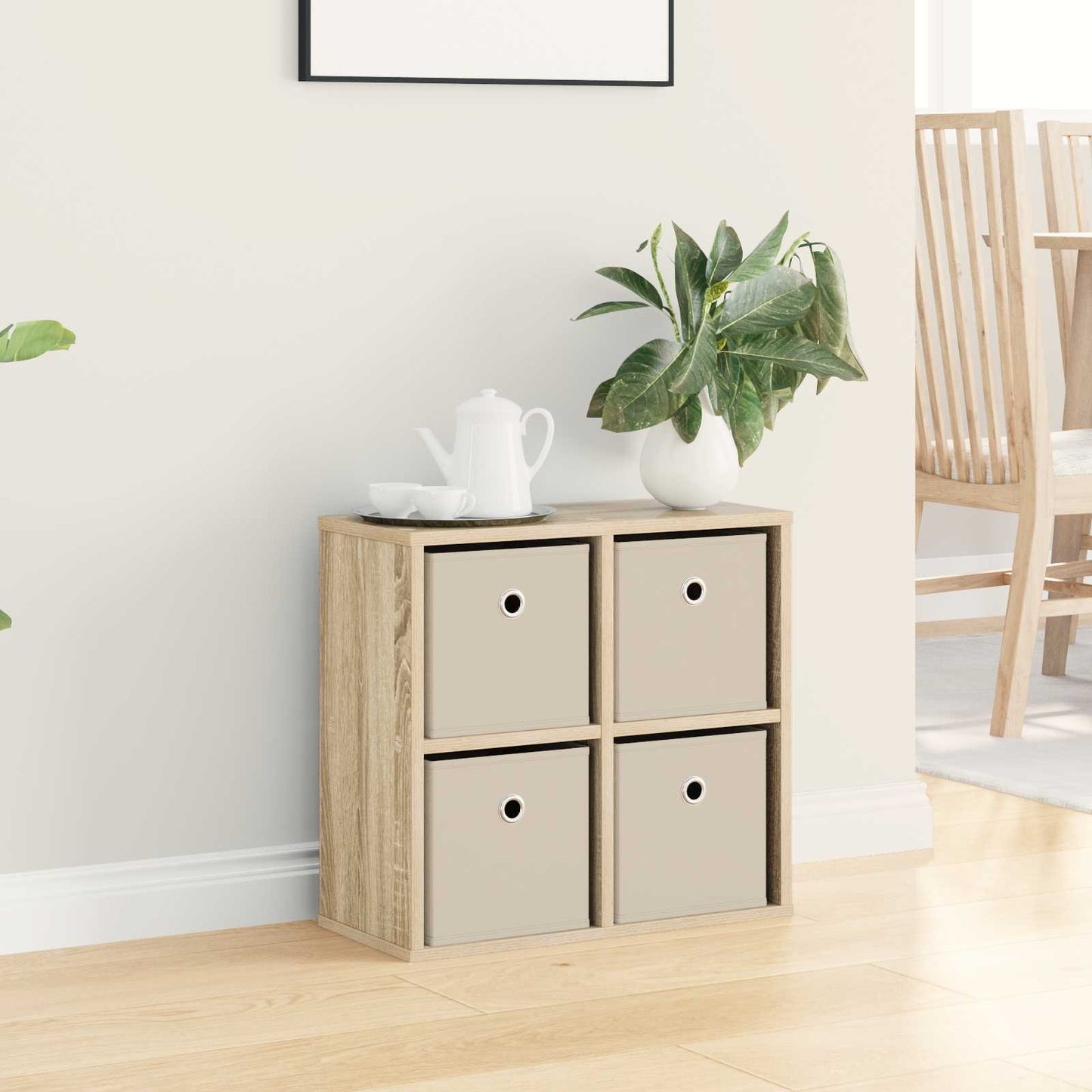 vidaXL Sideboard with Drawer Sonoma Oak 49.5 x 22 x 47 cm