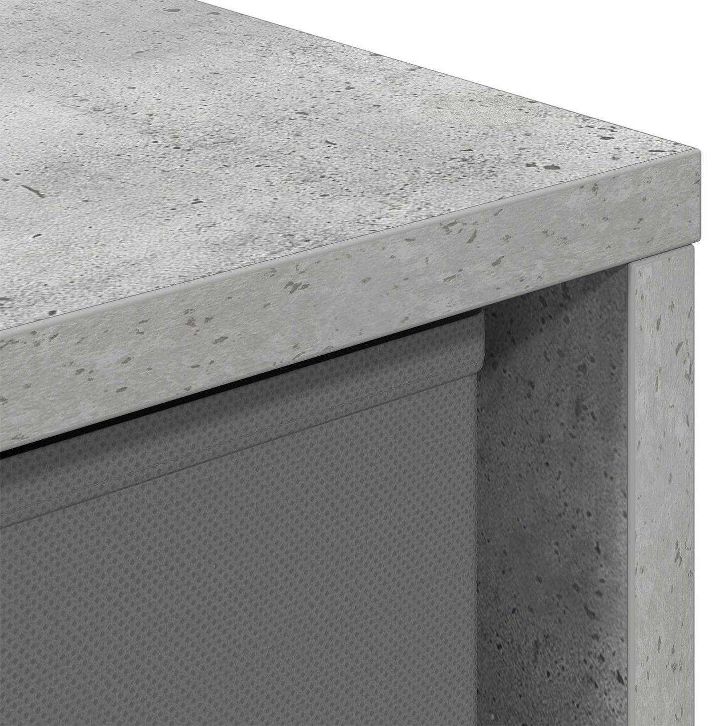 vidaXL Sideboard with Drawer Concrete Grey 49.5 x 22 x 47 cm
