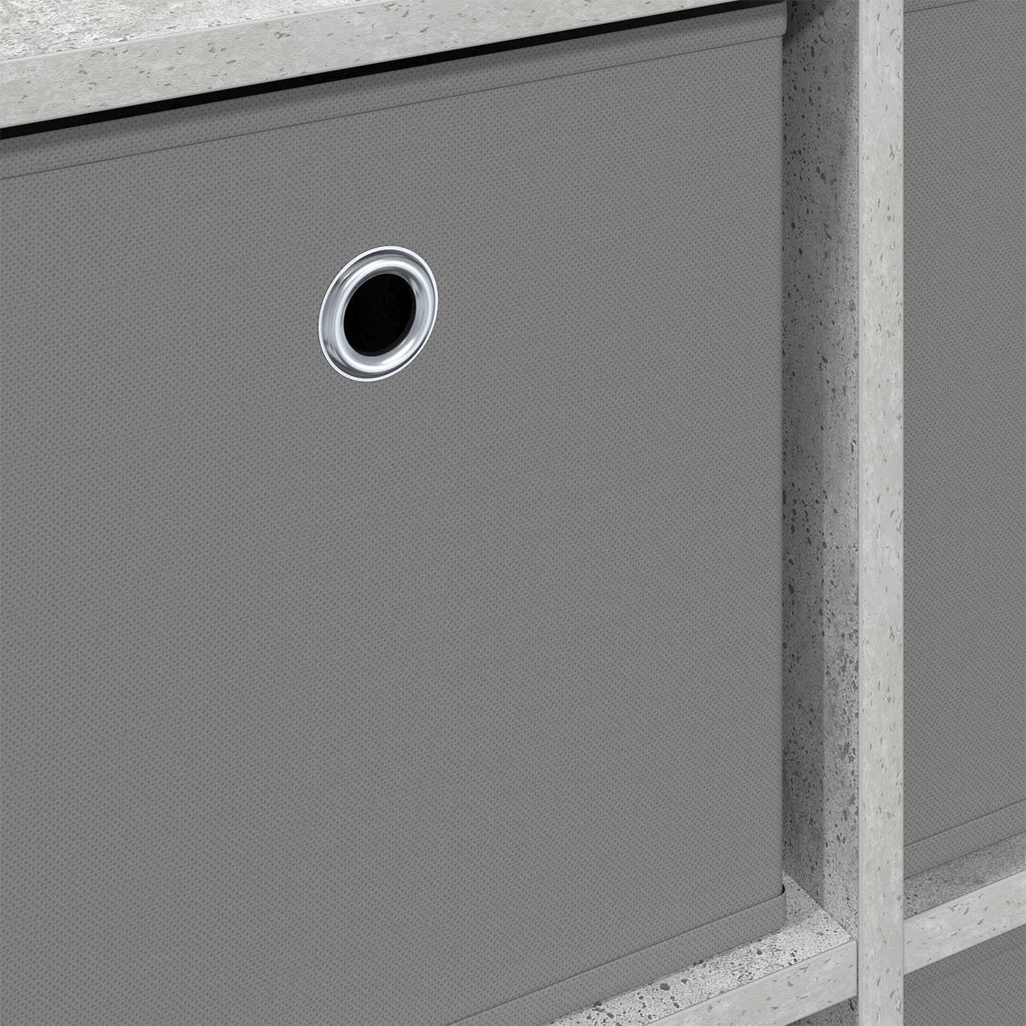 vidaXL Sideboard with Drawer Concrete Grey 49.5 x 22 x 47 cm