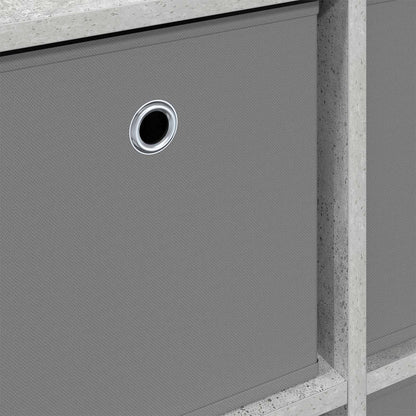 vidaXL Sideboard with Drawer Concrete Grey 49.5 x 22 x 47 cm