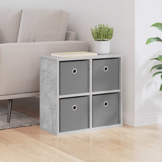 vidaXL Sideboard with Drawer Concrete Grey 49.5 x 22 x 47 cm