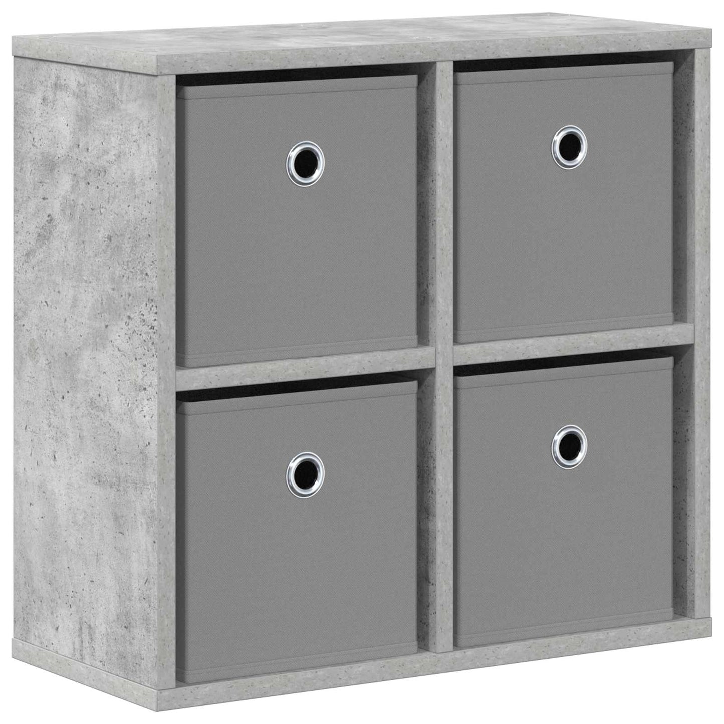 vidaXL Sideboard with Drawer Concrete Grey 49.5 x 22 x 47 cm