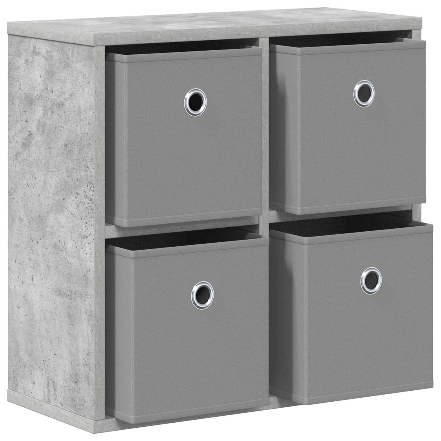 vidaXL Sideboard with Drawer Concrete Grey 49.5 x 22 x 47 cm