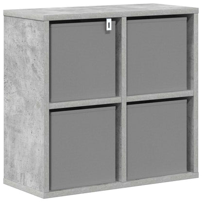 vidaXL Sideboard with Drawer Concrete Grey 49.5 x 22 x 47 cm