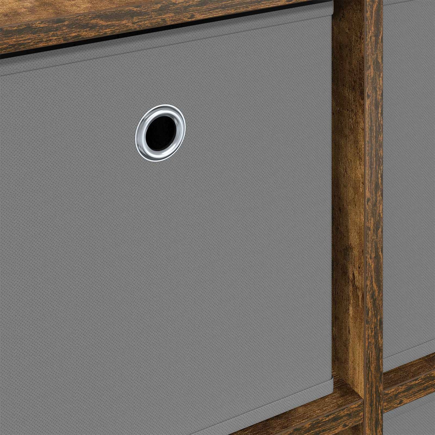 vidaXL Sideboard with Drawer Smoked Oak 49.5 x 22 x 47 cm
