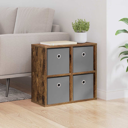 vidaXL Sideboard with Drawer Smoked Oak 49.5 x 22 x 47 cm