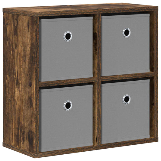 vidaXL Sideboard with Drawer Smoked Oak 49.5 x 22 x 47 cm