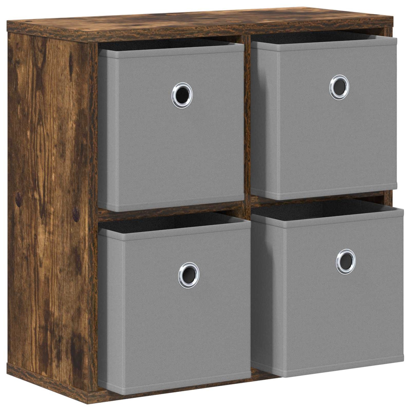 vidaXL Sideboard with Drawer Smoked Oak 49.5 x 22 x 47 cm