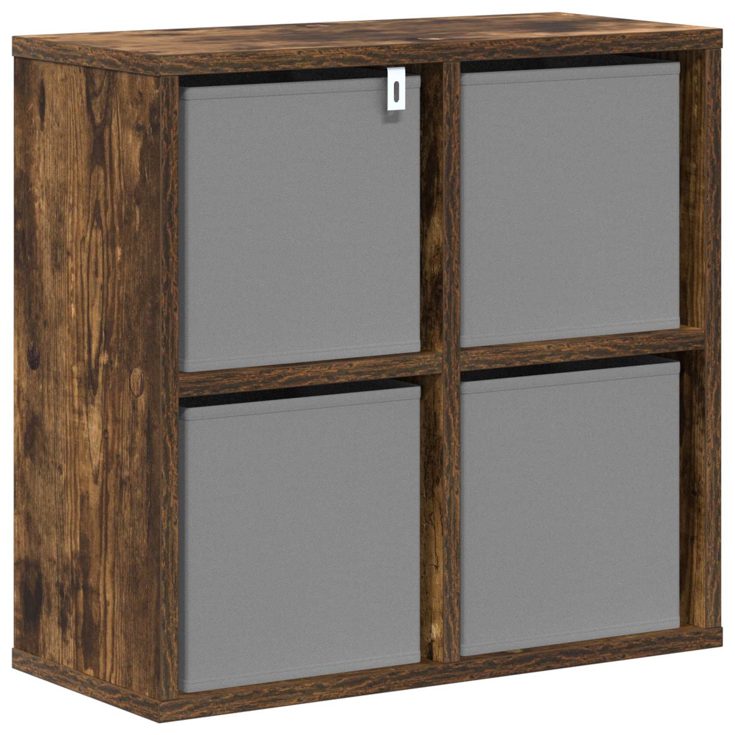 vidaXL Sideboard with Drawer Smoked Oak 49.5 x 22 x 47 cm