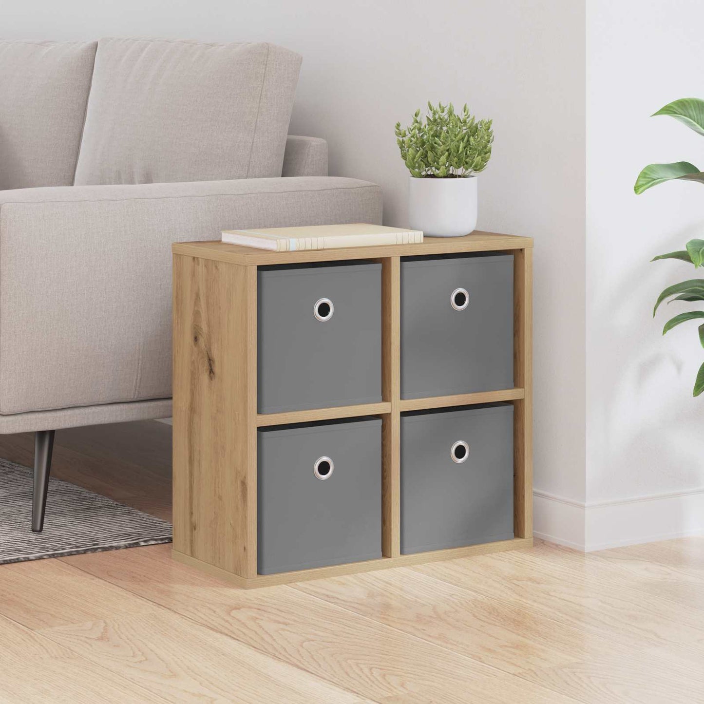 vidaXL Sideboard with Drawer Artisan Oak 49.5 x 22 x 47 cm