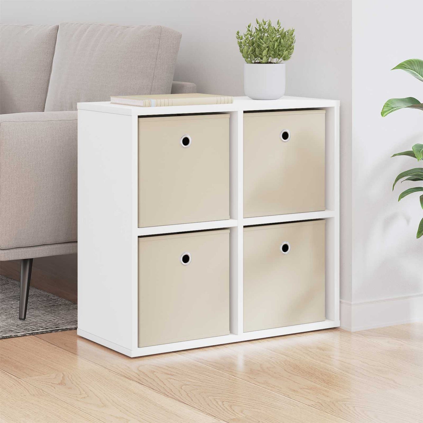 vidaXL Sideboard with Drawer White 59.5 x 27 x 57 cm