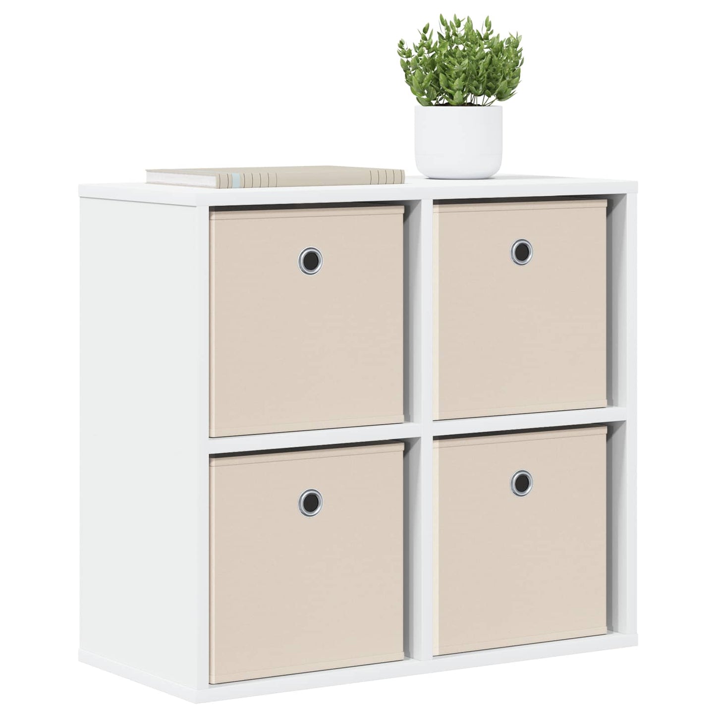 vidaXL Sideboard with Drawer White 59.5 x 27 x 57 cm