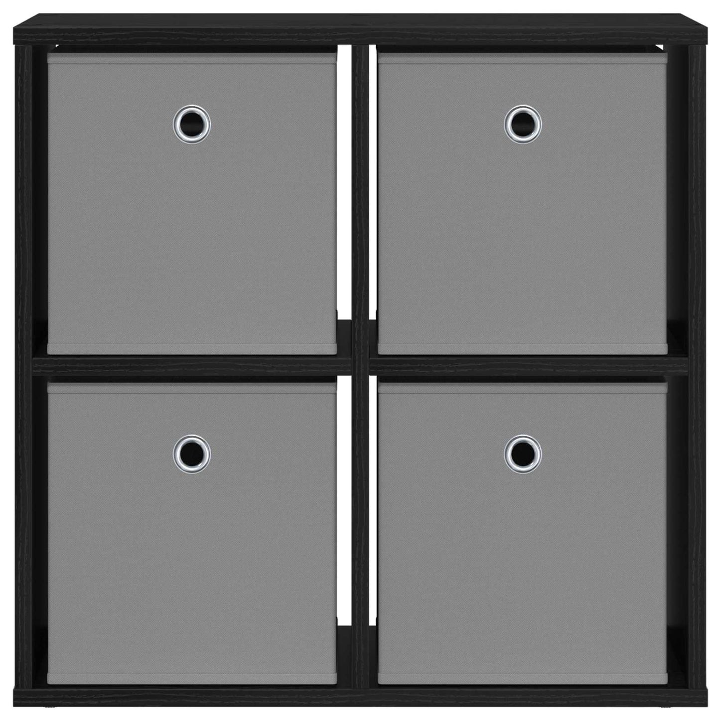 vidaXL Sideboard with Drawer Black Oak 59.5 x 27 x 57 cm
