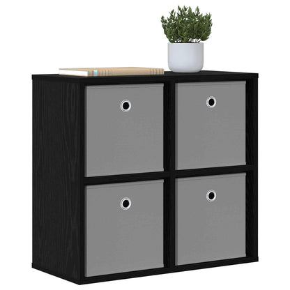 vidaXL Sideboard with Drawer Black Oak 59.5 x 27 x 57 cm