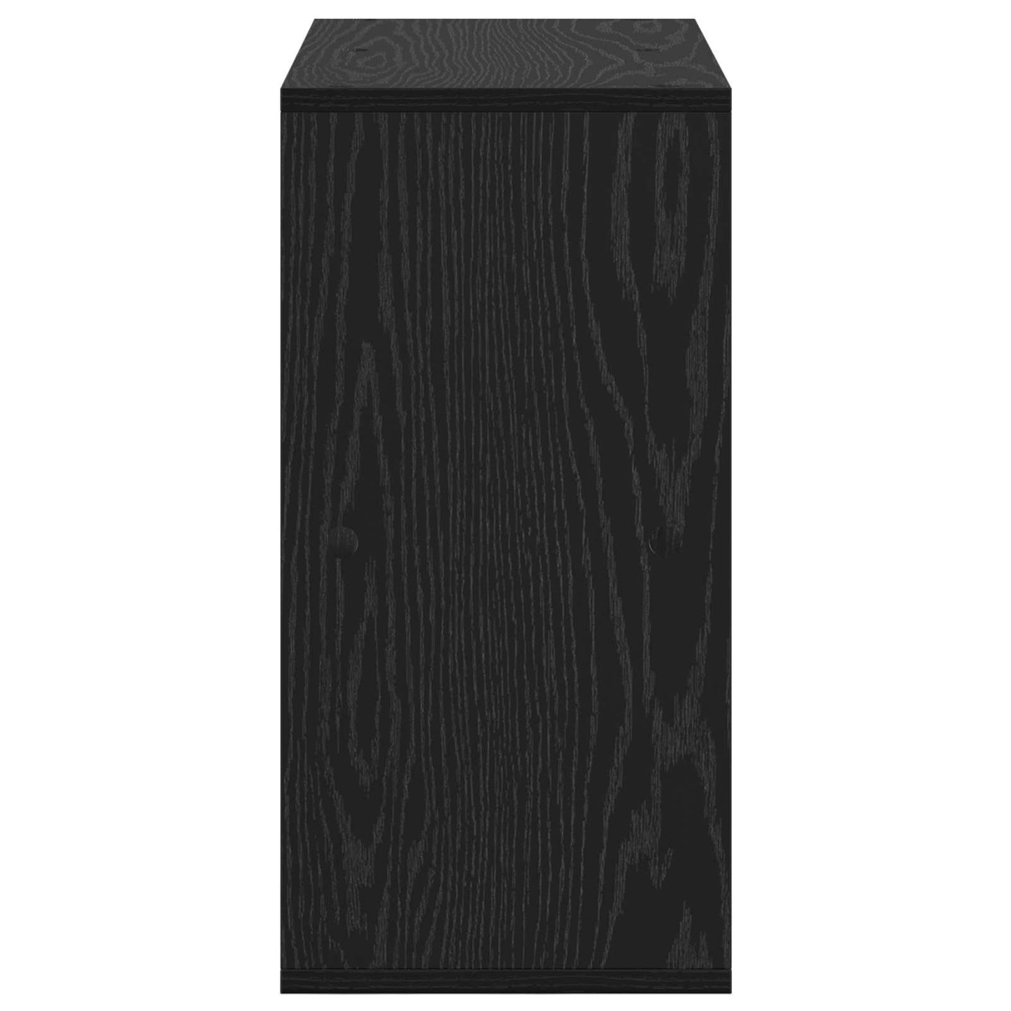 vidaXL Sideboard with Drawer Black Oak 59.5 x 27 x 57 cm