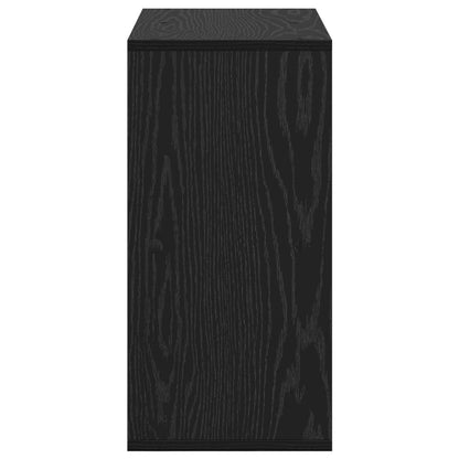 vidaXL Sideboard with Drawer Black Oak 59.5 x 27 x 57 cm