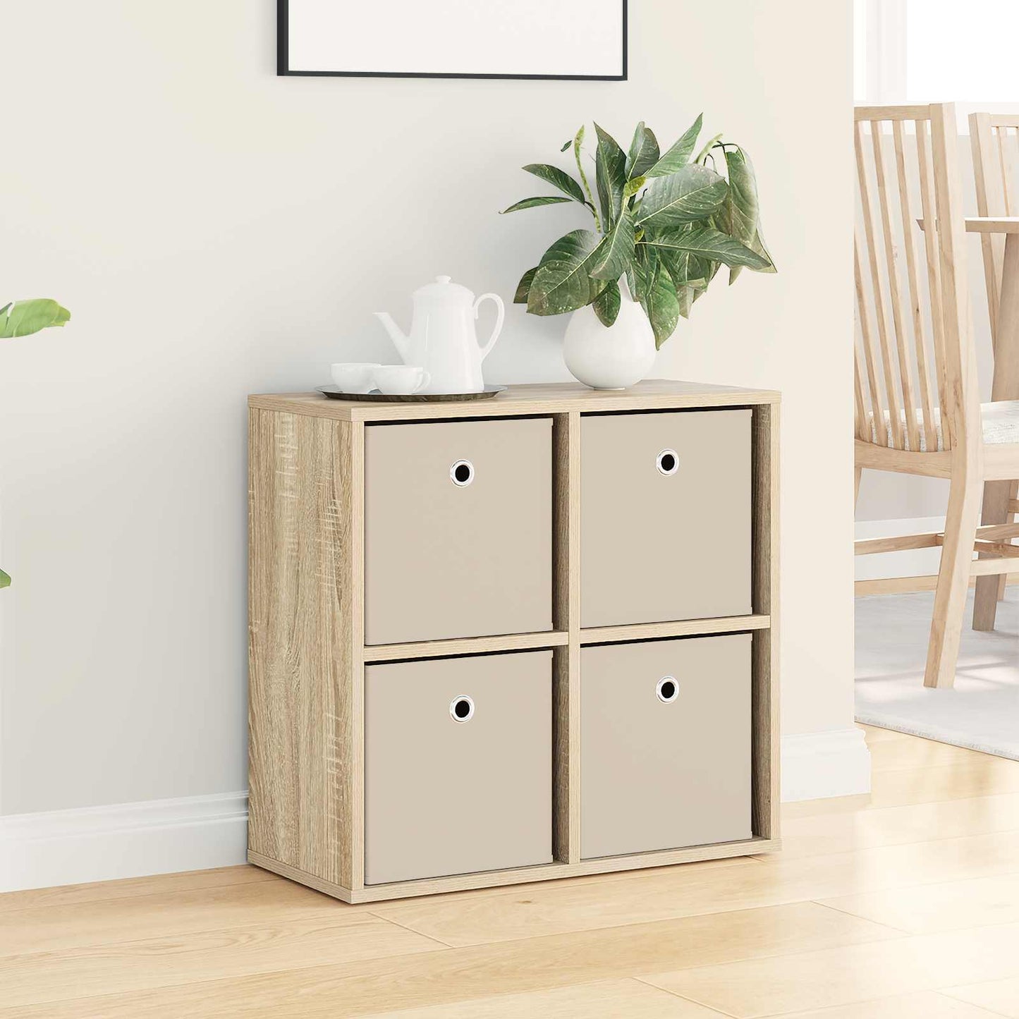 vidaXL Sideboard with Drawer Sonoma Oak 59.5 x 27 x 57 cm