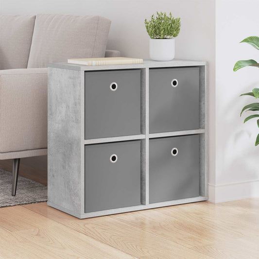 vidaXL Sideboard with Drawer Concrete Grey 59.5 x 27 x 57 cm