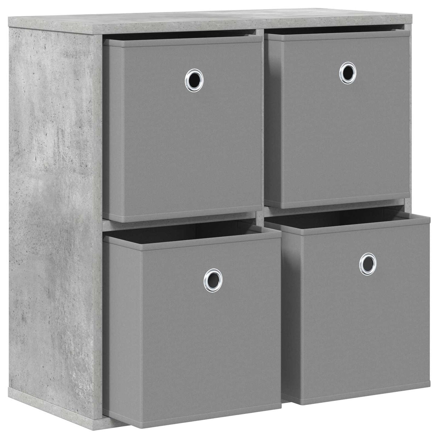vidaXL Sideboard with Drawer Concrete Grey 59.5 x 27 x 57 cm