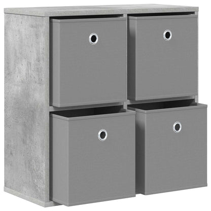 vidaXL Sideboard with Drawer Concrete Grey 59.5 x 27 x 57 cm
