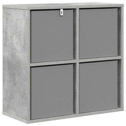 vidaXL Sideboard with Drawer Concrete Grey 59.5 x 27 x 57 cm