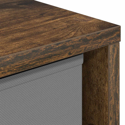 vidaXL Sideboard with Drawer Smoked Oak 59.5 x 27 x 57 cm