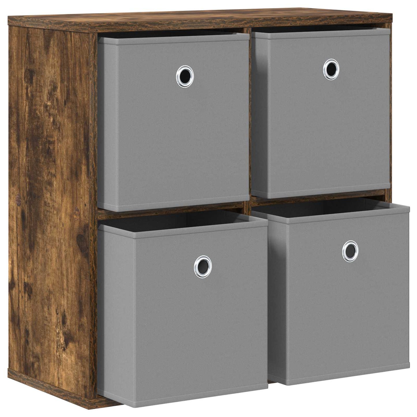 vidaXL Sideboard with Drawer Smoked Oak 59.5 x 27 x 57 cm