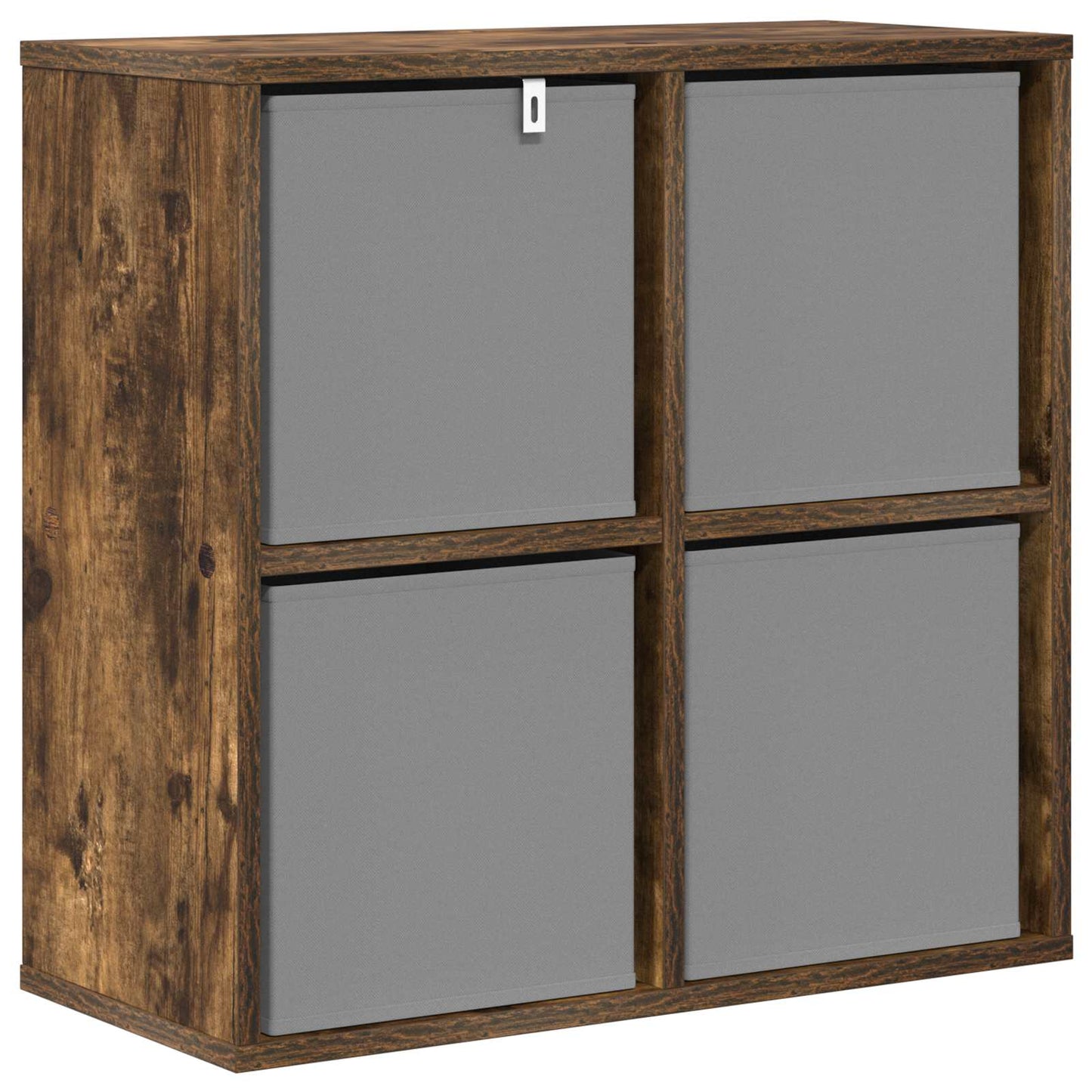 vidaXL Sideboard with Drawer Smoked Oak 59.5 x 27 x 57 cm