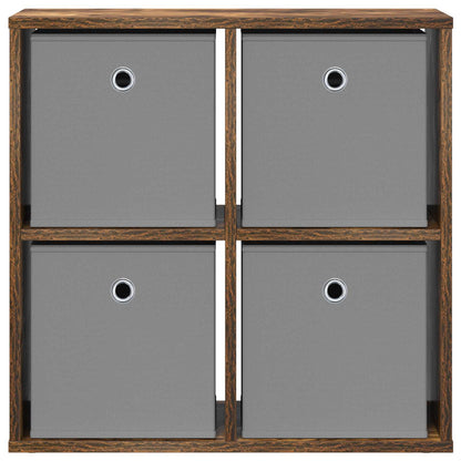 vidaXL Sideboard with Drawer Smoked Oak 59.5 x 27 x 57 cm