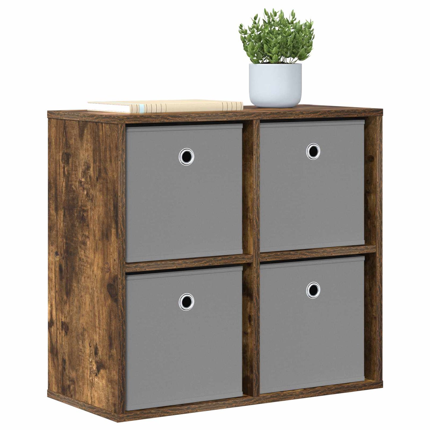 vidaXL Sideboard with Drawer Smoked Oak 59.5 x 27 x 57 cm