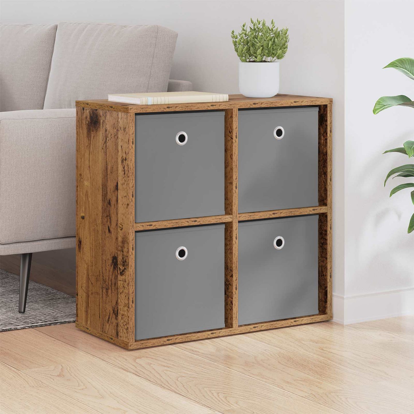 vidaXL Sideboard with Drawer Old Wood 59.5 x 27 x 57 cm