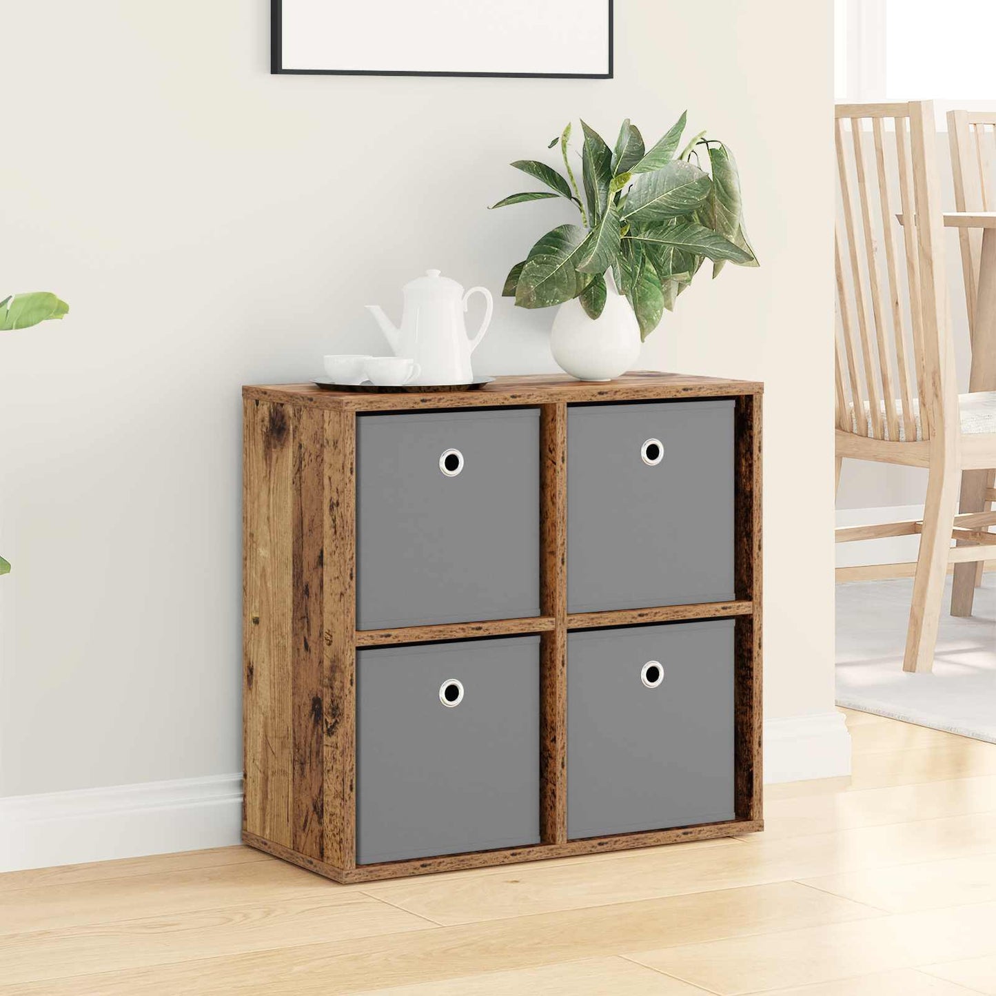 vidaXL Sideboard with Drawer Old Wood 59.5 x 27 x 57 cm