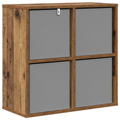 vidaXL Sideboard with Drawer Old Wood 59.5 x 27 x 57 cm