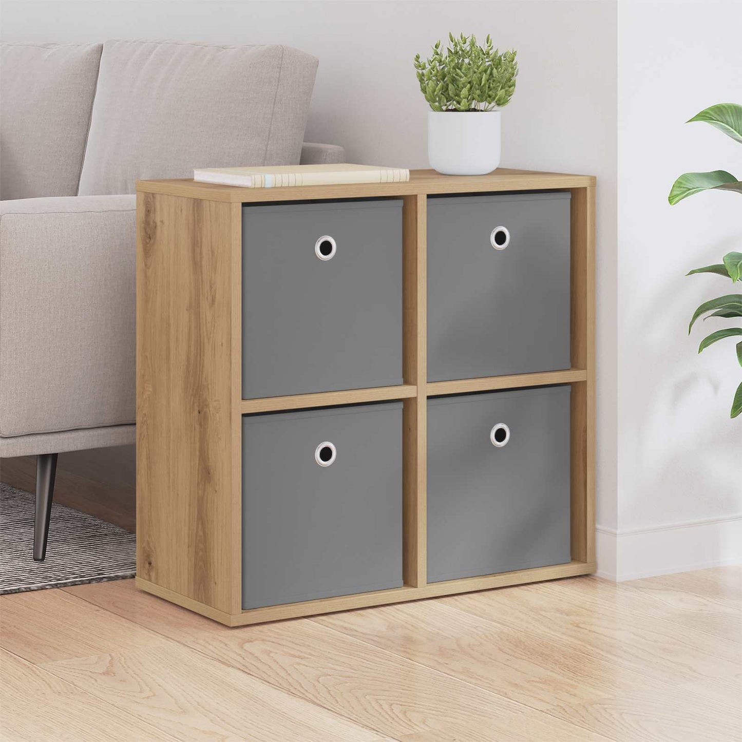 vidaXL Sideboard with Drawer Artisan Oak 59.5 x 27 x 57 cm