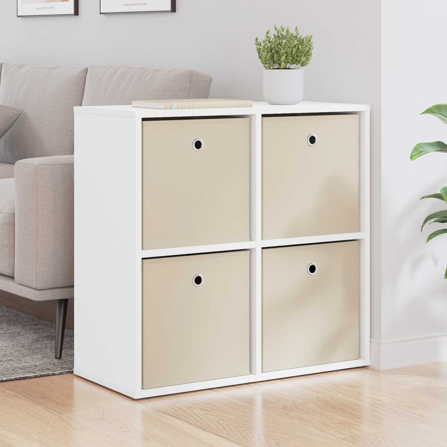 vidaXL Sideboard with Drawer White 68.5 x 32 x 67 cm