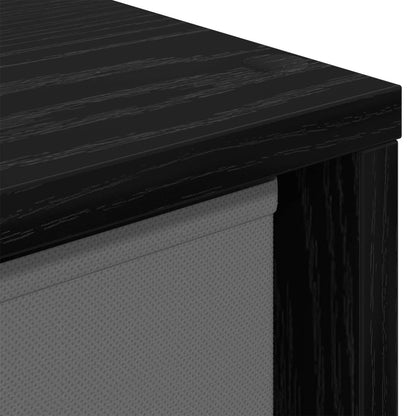 vidaXL Sideboard with Drawer Black Oak 68.5 x 32 x 67 cm