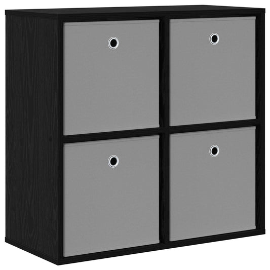 vidaXL Sideboard with Drawer Black Oak 68.5 x 32 x 67 cm