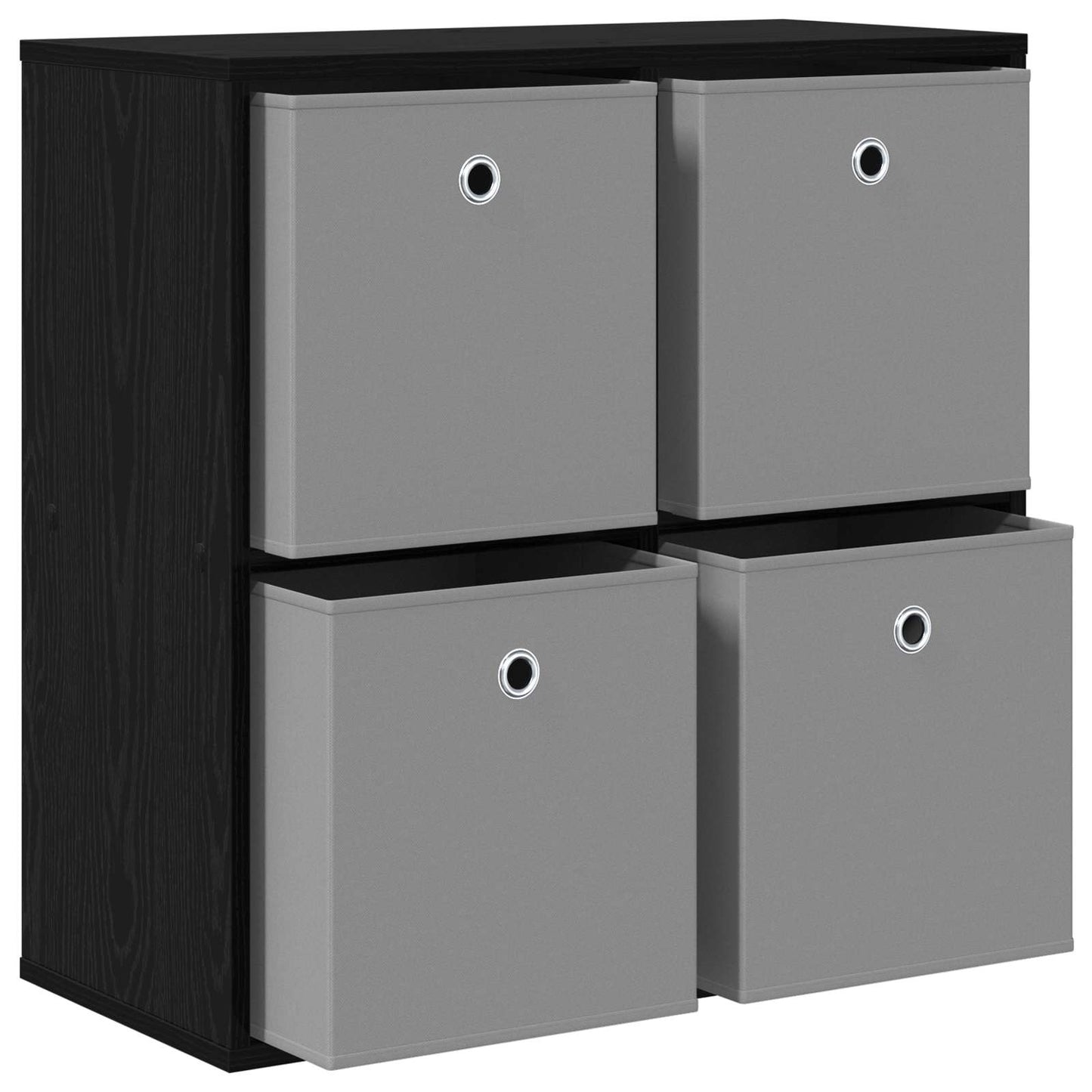 vidaXL Sideboard with Drawer Black Oak 68.5 x 32 x 67 cm