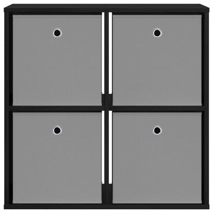 vidaXL Sideboard with Drawer Black Oak 68.5 x 32 x 67 cm