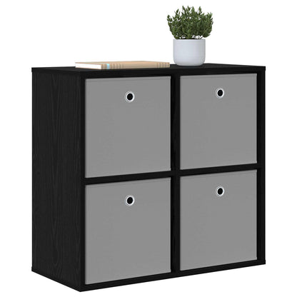 vidaXL Sideboard with Drawer Black Oak 68.5 x 32 x 67 cm